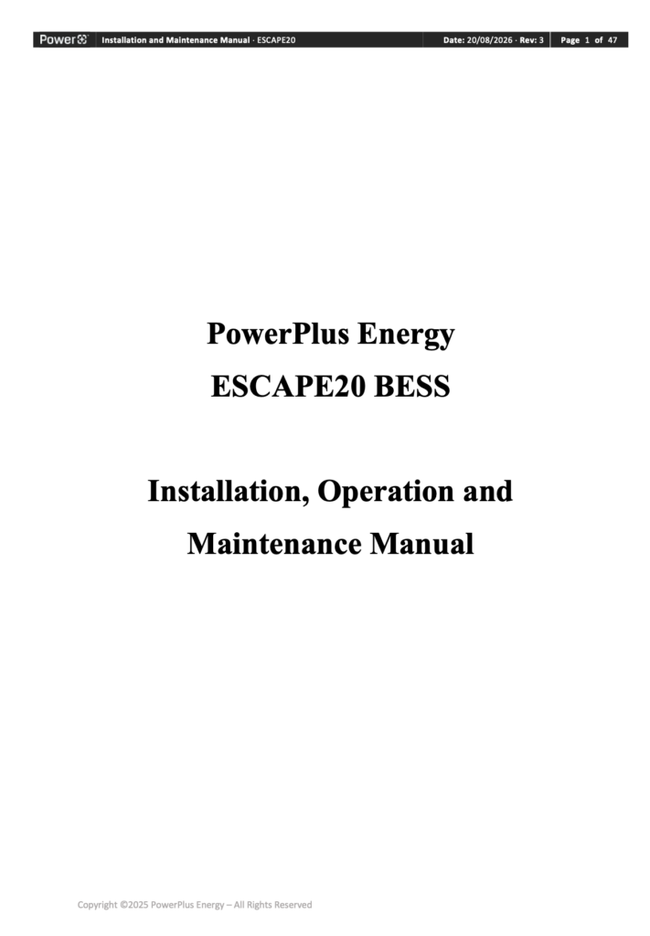 Escape20 Manual